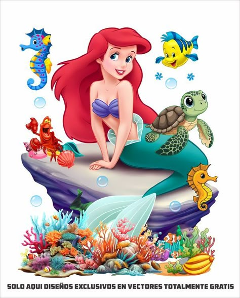 VECTORES TOTALMENTE GRATIS | COLECCION HAPPY SUMMER KIDS | Facebook Little Mermaid, Cartoon Ariel, Ariel Clipart, Mermaid Cute Cartoon, Mermaid Png Free, Ariel Cartoon, Disney Princesses As Mermaids, Eid Wallpaper, Mermaid Vector