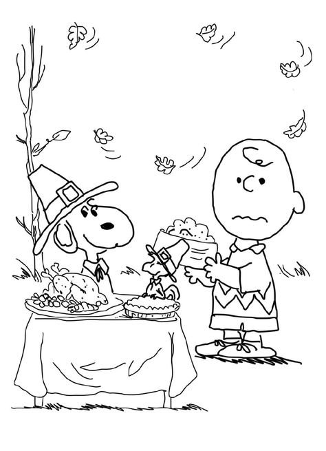 Printable Thanksgiving Coloring Pages Charlie Brown Thanksgiving Pictures To Color, Snoopy Thanksgiving, Snoopy Coloring Pages, Peanuts Thanksgiving, Thanksgiving Coloring Sheets, Free Thanksgiving Coloring Pages, Charlie Brown Thanksgiving, Charlie Brown Halloween, Thanksgiving Coloring