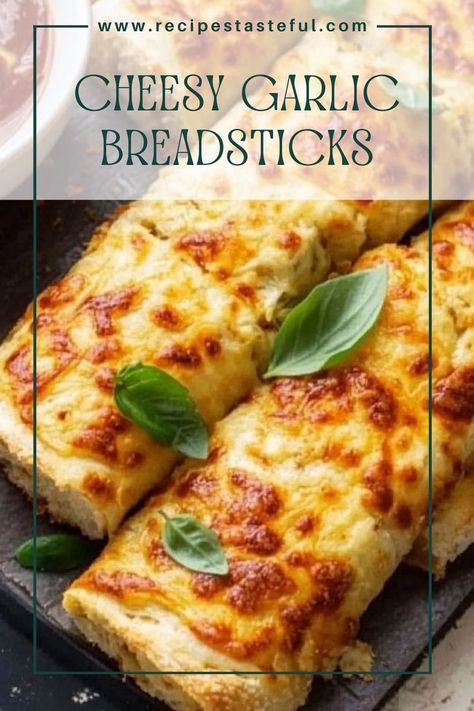 These easy-to-make Cheesy Garlic Breadsticks are loaded with gooey mozzarella and flavorful garlic butter, making them the perfect side dish or snack for any meal. Serve them warm with marinara sauce for an extra tasty treat! Garlic Breadsticks Recipe, Cheesy Garlic Breadsticks, Cheesy Garlic Breadsticks Recipe, Cheese Sticks Recipe, Breadsticks Recipe, Butter Making, Marinara Sauce Recipe, Bread Sticks Recipe, Granola Recipe Homemade