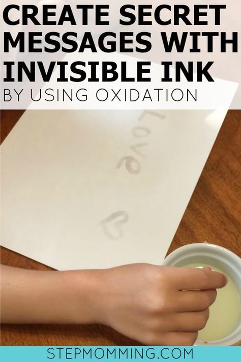 Teach Kids About Oxidation by Playing with Invisible Ink! Homeschooling Science, Homeschool Science Experiments, Experiment Science, Blended Family Quotes, Step Mom Advice, Education Science, Invisible Ink, Kid Experiments, Science Activities For Kids