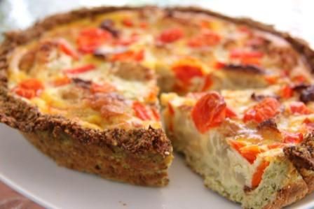 Cauliflower and Walnut Crust Quiche Paleo Quiche Crust, Paleo Quiche, Coconut Pie Crust, Quiche Crust, Low Carb Quiche, Healthy Pies, Walnut Crust, Crumb Recipe, Pumpkin Custard