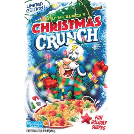 Cap'n Crunch's Christmas Crunch Cereal, 18.6 oz Christmas Crunch, Cap'n Crunch, Capn Crunch, Oat Cereal, Crunch Cereal, Sea Captain, Christmas Breakfast, Breakfast Cereal, Delicious Breakfast