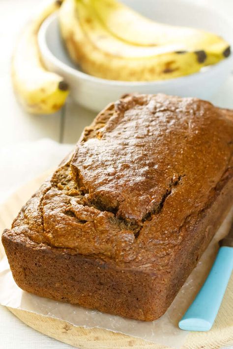 Healthy Banana Bread With Applesauce, Bread With Applesauce, Banana Bread With Oil, Banana Bread With Applesauce, Dairy Free Banana Bread, Banana Bread Brownies, Applesauce Bread, Applesauce Recipe, Paleo Banana Bread