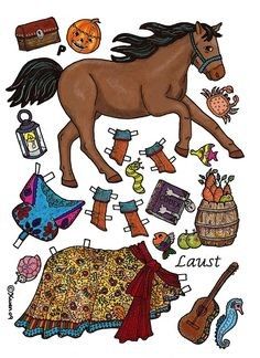 Horse Crafts, Paper Dolls Printable, Paper Animals, Hobby Horse, Vintage Paper Dolls, Jumping Jacks, Paper Cutout, Paper Toys, Horse Love