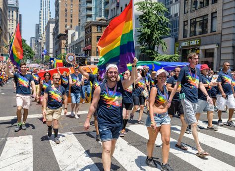 New York Pride Parade, Queer Flowers, Lgbtq Parade, Pride Month Parade, New York Pride, Nyc Pride Parade, Nyc Pride, College Project, Gay Pride Parade