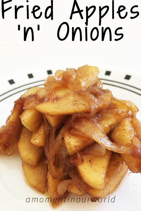 Recipe For Apples, Playful Pioneers, Apples And Onions, One Dish Kitchen, Roasted Apples, Farmer Boy, Fried Apples, Cooked Apples, Amish Recipes