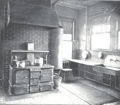 1890s Kitchen, 1800s Kitchen, 1900s Kitchen, Edwardian Interiors, Servants Quarters, Victorian Kitchens, Historic Kitchen, Miss Julie, Kitchen Pantry Cupboard