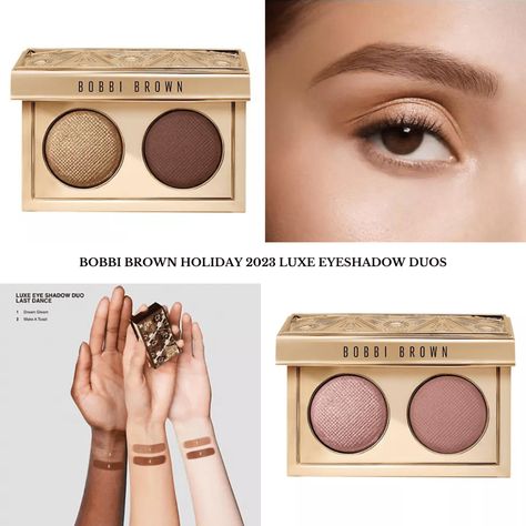 Bobbi Brown Holiday 2023 Luxe Eyeshadow Duos Bobbi Brown Eyeshadow, Makeup News, Bobbi Brown Makeup, Brown Makeup, Makeup Store, Makeup Guide, Latest Makeup, Holiday Party Outfit, Holiday Ready