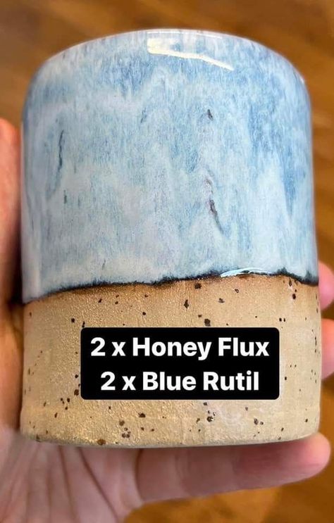 Honey Flux Blue Midnight, Blue Glaze Combos, Clayscapes Glaze Combinations, Flux Blossom Glaze, Cone 5 Glaze Combinations, Blue Rutile Glaze Combinations, Blue Glaze Combinations, Potters Choice Glaze Combinations, Blue Rutile