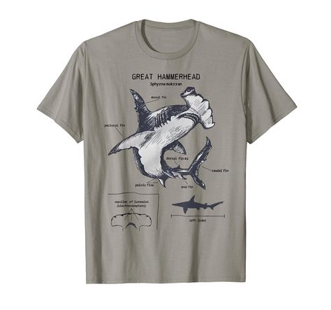 PRICES MAY VARY. Great White Shark Anatomy apparel, Shark apparel, Nautical, Scientific Illustration, Shark Lover apparel, and Shark Wildlife anatomical designed to spark conversation. Great Tee for surfers, dads, fishermen, and granddads. Lightweight, Classic fit, Double-needle sleeve and bottom hem Shark Apparel, Shark Anatomy, Shark Clothes, Shark Shirts, Groovy Clothes, Tee Shirt Outfit, Funny Phone, Shark Lover, Marine Biologist