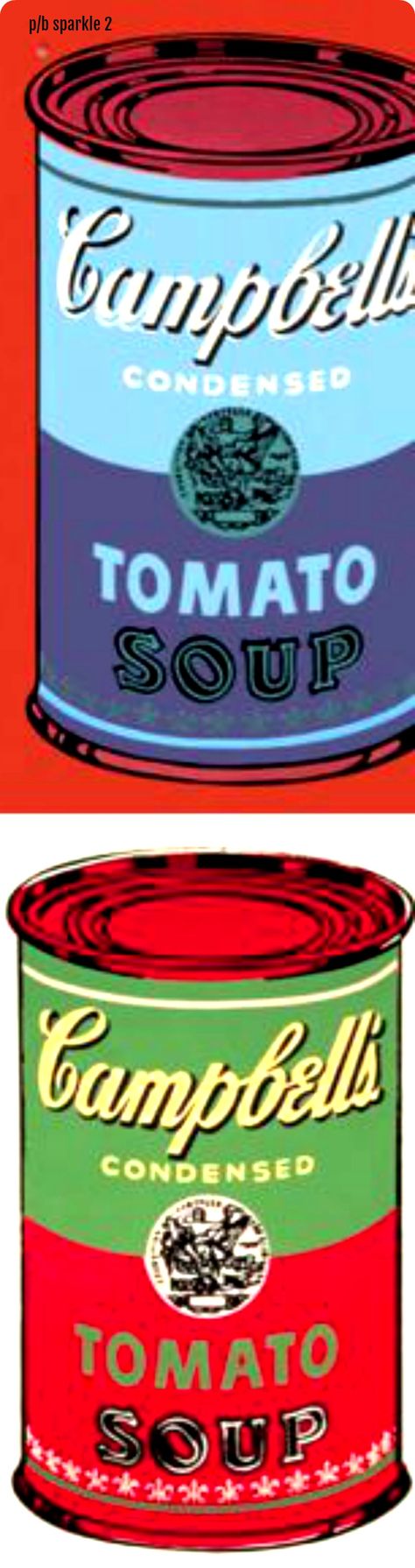 Andy Warhol-inspired “Campbell’s Soup cans” tribute art Warhol Soup, Campbells Soup Andy Warhol, Andy Warhol Artwork, Andy Warhol Soup Cans, Andy Warhol Banana, Andy Warhol Portraits, Andy Warhol The Factory, Andy Warhol Screen Print, The Velvet Underground