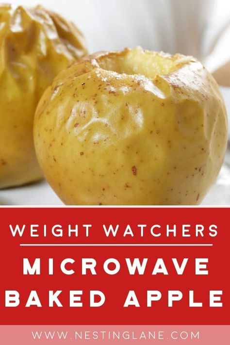 Weight Watchers Microwave Baked Apples Recipe - A quick and easy dessert recipe with brown sugar, cinnamon, and nutmeg. Ready in 11 minutes. MyWW Blue plan points: 4 Weight Watchers Apple Recipes, Microwave Baked Apples, Fruit Deserts, Baked Apples Recipe, Candied Pecan, Metabolic Diet Recipes, Apple Ideas, Baked Apple Recipes, Microwave Baking