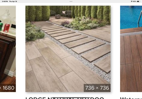 Outdoor Tile Patio, Outdoor Porcelain Tile, Garden Tiles, Garden Floor, Patio Tiles, Outdoor Gardens Design, Outdoor Tiles, Garden Kitchen, Backyard Patio Designs