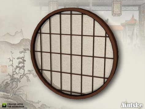 Round Window, Sims Community, Electronic Art, The Sims Resource, Sims 4 Mods, Custom Content, Sims Resource, Sims Cc, Asian Style