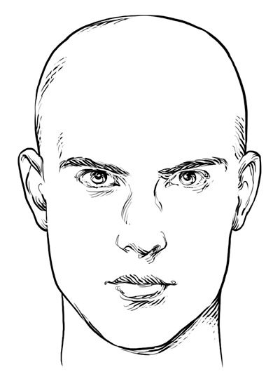 Rectangle/Oblong Face Shape - Men Man Head Drawing, Drawing Face Shapes, Male Face Shapes, Anatomy Head, Rectangle Face Shape, Male Face Drawing, Vector Face, Oblong Face, Oblong Face Shape