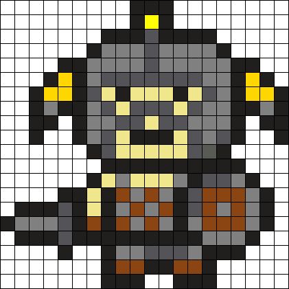 Skyrim Character Perler Bead Pattern / Bead Sprite Skyrim Pixel Art, Deltarune Pixel Art Grid, Castlevania Perler Beads, Skyrim Perler Beads, Character Kandi, Bloodborne Cross Stitch, Pixel Building, Sheikah Slate Perler Beads, Pattern Maker