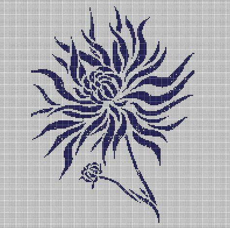 Filet Crochet Patterns, Easy Christmas Tree, Digital Computer, Blue Dahlia, Flower Silhouette, Stitch Pictures, Cross Stitch Pictures, Hand Embroidery Patterns, Tapestry Wall