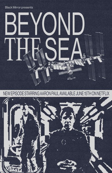 Zine Design, Beyond The Sea, Typographic Poster, Black Mirror, Typography Poster, Magazine Cover, The Black, The Sea, Movie Tv