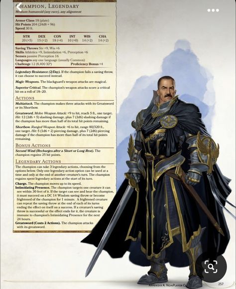 Dnd Bbeg Character, Dnd Bbeg Stat Block, Dungeons And Dragons Npc Ideas, Stat Block 5e, Dnd Bosses, Dnd Enemies, Dnd 5, Dnd Stats, Dungeons And Dragons Memes