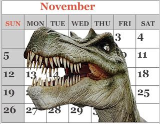 Adventures In Storytime (and Beyond): Welcome to DiNovember! - Programming Passive Programming Library, Passive Programs, Library Week, Stem Programs, Dinosaur Footprint, Youth Services, Dinosaur Crafts, Library Lessons, Library Programs