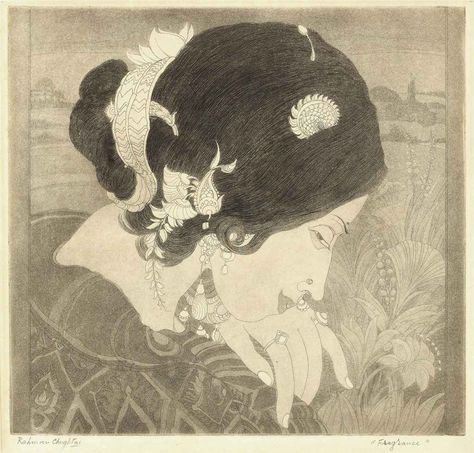 ABDUR RAHMAN CHUGHTAI (1894-1975) Pakistan Art, Pakistani Art, India Painting, South Asian Art, Abstract Face Art, Art Cart, Indian Folk Art, Eastern Art, Indian Artist