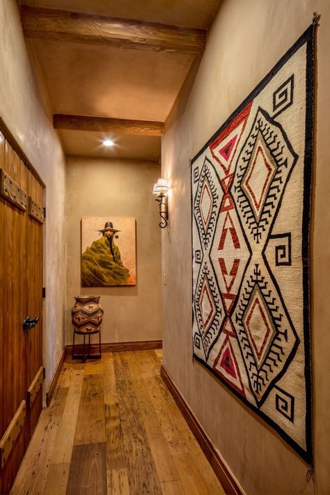 Elegant And Eclectic Pueblo Remodel — Linda Robinson Design Associates Southwestern Modern Decor, Pueblo Style Homes, Southwest Office, Southwest Interior Design, Southwest Interiors, Southwestern Style Home, Arizona Interior Design, Pueblo House, Western Interior Design