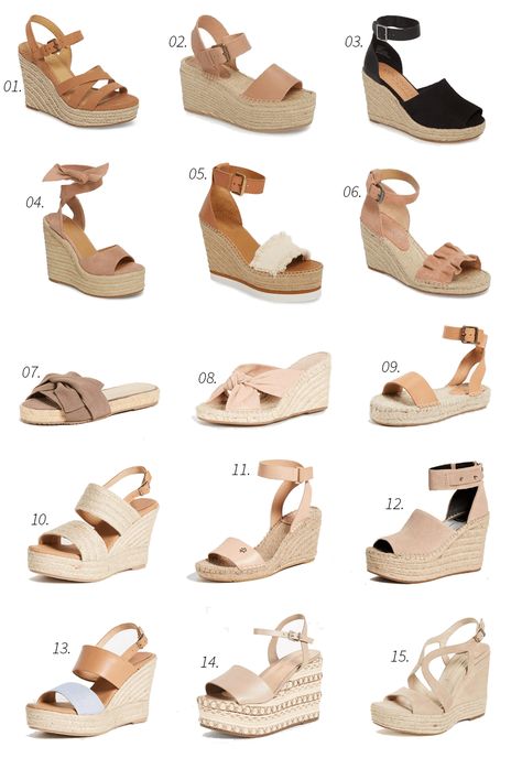 Wedges Outfit, Wedged Sandals, Summer Shoes Wedges, Toe Post Sandals, Womens Summer Shoes, Girly Shoes, Shoes Heels Wedges, Spring Shoes, Trendy Shoes