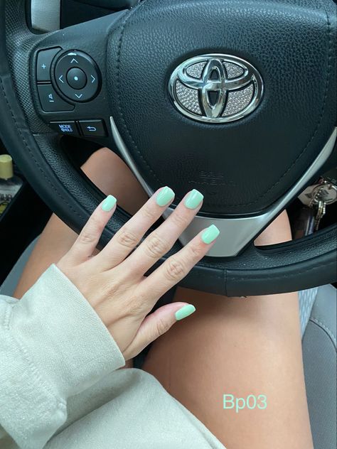 Summer mint green dip nails Mint Nails Design Acrylics, Mint Green Dip Nails, Mint Dip Nails, Mint Green Dip Powder Nails, Mint Green Nails Short, Green Dip Nails, Seafoam Green Nails, Green Dips, Mint Green Nails