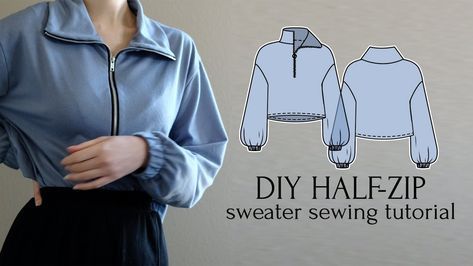 How To Make Jacket, Easy Diy Clothes, Jacket Sewing, Upcycle Clothes Diy, Making Clothes, Sewing Projects Clothes, Free Pdf Sewing Patterns, Diy Clothes Design, Diy Vetement