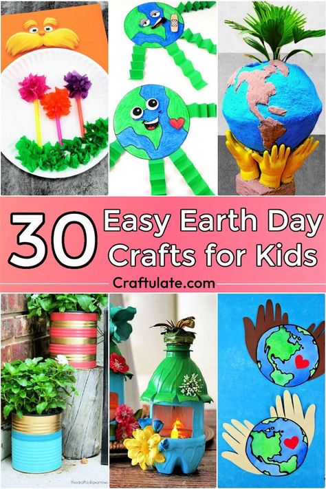 30 Earth Day Crafts and Projects for Kids Environment Day Drawing Ideas, Earth Day Drawing Ideas, Environment Day Drawing, Earth Day Crafts For Kids, Earth For Kids, Earth Day Drawing, Planet Crafts, Earth Craft, Art Activities For Toddlers