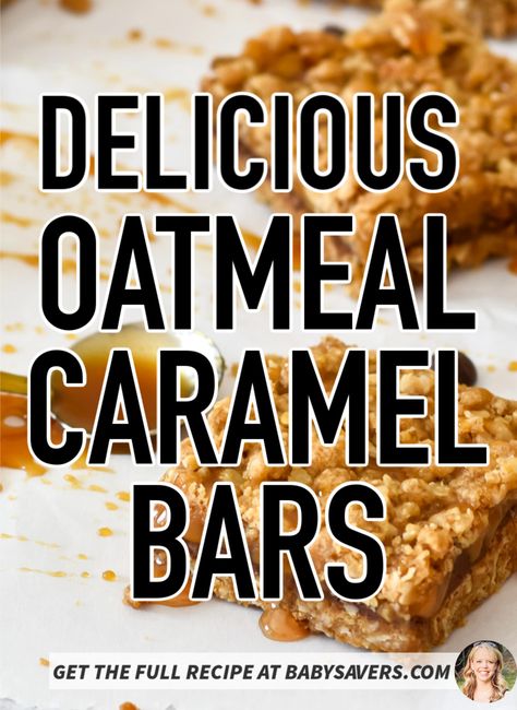 Caramel Cookie Bars Cooking With Karli, Carmel Bars Easy, Oatmeal Caramel Bars, Easy Bar Cookies, Oatmeal Carmelitas, Carmelitas Recipe, Chocolate Caramel Bars, Caramel Bars Recipe, Oatmeal Cookie Crust