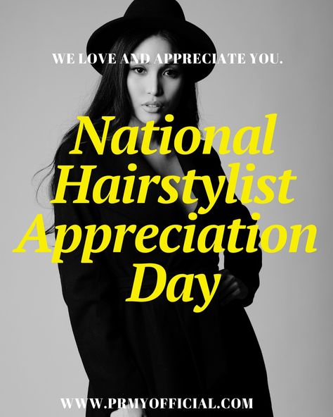 Happy National Hairstylist Appreciation Day!!! We love Y’all !!!! PRIMARY Official It’s YOUR World. OWN It Hairstylist Appreciation Day, Salon Style, April 25, Own It, Our Love, Hair Stylist, On Instagram, Instagram