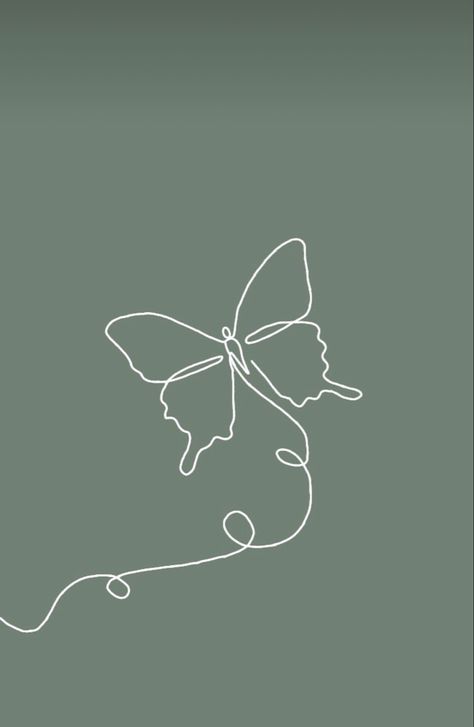 Minimalist Sage Green Butterfly Wallpaper Butterfly Drawing Wallpaper, Sage Green Wallpaper Aesthetic Simple, Green Butterfly Widget, Sage Green Minimalist Wallpaper, Dark Sage Green Minimalist Wallpaper, Sage Aesthetic Wallpaper, Green Butterfly Aesthetic, Sage Green Homescreen, Butterfly Green Aesthetic