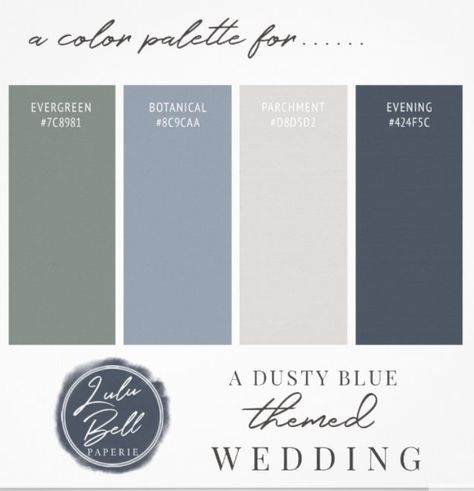 Wedding Color Palette Gray, Muted Blue Wedding Colors, Sage Green Blue Color Palette, Navy And Sage Color Palette, Wedding Color Palette Green, Sage And Blue Color Palette, Blue Green Wedding Colors, Shades Of Green Wedding, Italy Inspired Wedding