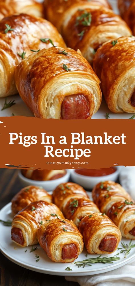 Pigs in a Blanket Recipe - Yummly Easy Lil Smokies Crescent Rolls, Recipes For 1 Person, Pigs In A Blanket Recipe, Xmas Appetizers, Nye Food, Baby Shower Finger Foods, Holiday Appetizers Recipes, Crowd Pleasing Appetizers, Dinner Meal Prep