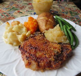 The English Kitchen: Pork Chops & Applesauce Pork Chops And Applesauce, Baking With Applesauce, Food For The Heart, Irish Foods, Breaded Pork Chops, Baked Butternut Squash, Glazed Pork Chops, Slow Cooker Pork Chops, English Recipes