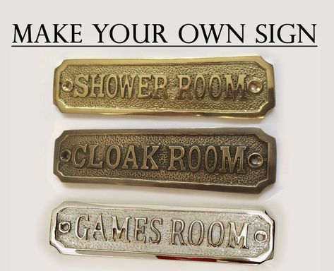 Custom 3D door signs & Plaques - Gold, Silver / Chrome, Bronze finish signage Custom Language, Brass Sign, Corporate Signs, Award Plaques, Make Your Own Sign, Personalized Plaques, Door Plaques, Office Signs, Name Plaques