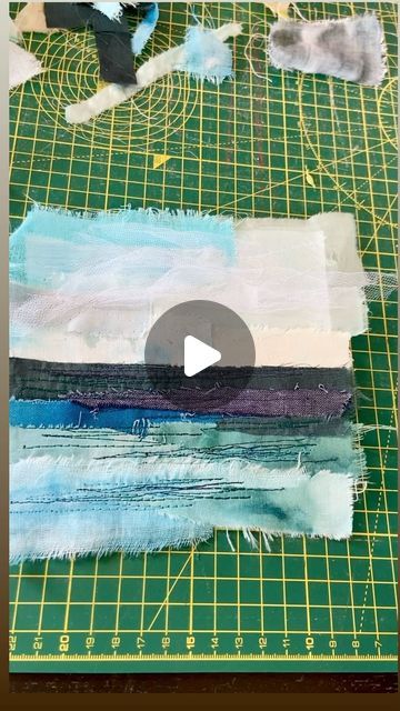 Claire | Textile Artist on Instagram: "Starting the week on a positive note! More work for @openstudioscornwall  #clairehoughtontextiles #rawedges #frayededges #seascapes #contemporaryart #textileseascape" Textile Craft, Textile Crafts, Textile Artist, Positive Notes, April 29, Art Textile, Textile Artists, Artist On Instagram, Fabric Art