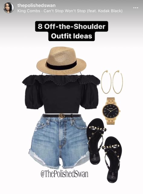 Cookout Outfits Black Women, Cookout Outfit, Summertime Outfits, Curvy Girl Fashion, Casual Chic Outfit, Summer Fashion Outfits, Cute Summer Outfits, Casual Style Outfits, Cute Simple Outfits