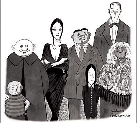 Original Addams Family, Addams Family Cartoon, Addams Family Characters, Addams Family Musical, Family Sketch, Charles Addams, Daryl Hannah, Carolyn Jones, Adams Family