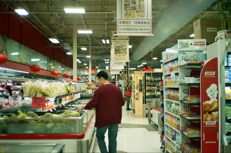 film, aesthetic, photoshoot, photography, photo, 35mm, retro, vintage, market, grocery store 1980s Grocery Store, Grocery Store Photography, Grocery Shopping Aesthetic, Poetry Projects, Film Ideas, Aesthetic Photoshoot, Background Art, Aesthetic Photos, Photoshoot Photography