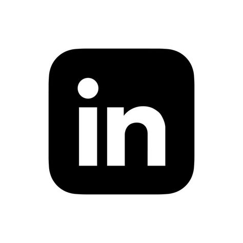 Linkedin logo vector, Linkedin symbol, Linkedin icon free vector Icon Png Black Background, White Icon Png, Linkedin Icon, Linkedin Logo, Png Black Background, A Icon, Tech Books, Marketing Photos, Png Icons