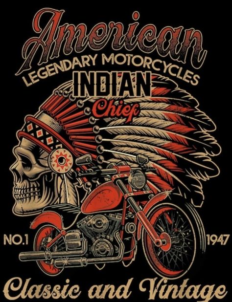 Indian Motorcycle Art, Motorcycle Indian, Vintage Motorcycle Art, Harley Davidson Artwork, Funny Png, Vintage Motorcycle Posters, Yamaha V Star, Pop Art Drawing, Retro Love