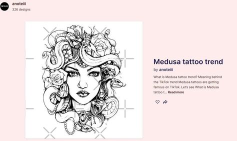 Meaning of Medusa tattoo Medusa’s tattoos can symbolize female power, and she is seen as a feminist symbol. That is not the only purpose associated with the snake-haired maiden, though; she is also linked to the ideas of freedom and transformation, or evil and jealousy. Who Is Medusa, Tattoo Medusa, Medusa Tattoos, Temple Of Athena, Feminist Symbol, Female Monster, Tattoo Trend, Stylish Tattoo, Female Power