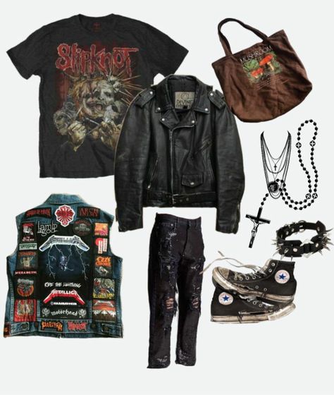 Metalheads 80s, Metalhead Outfit Ideas, 80’s Grunge, Cryptidcore Fashion, Metalhead Outfits, 80s Grunge Outfits, 80s Grunge, Retro Inspired Outfits, Metal Outfit