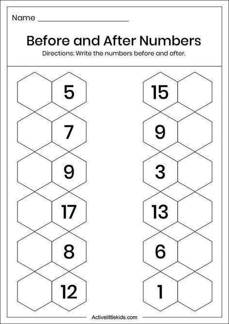 Free math worksheets for kindergarten. Math Lessons For Kindergarten, After Numbers Worksheet, Before And After Numbers, Math Worksheets For Kindergarten, Numbers Worksheet, Free Printable Math Worksheets, Critical Thinking Activities, Eid Milad, Hindi Worksheets