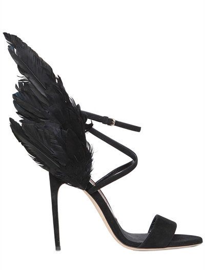 Feather Shoes, Feather Sandals, Angel Feather, Brian Atwood Heels, Black High Heel Sandals, Autumn Shoes Women, Brian Atwood Shoes, Adjustable Shoes, Dr Shoes