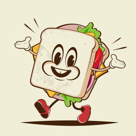 257,178 Cartoon Food Characters Vector and Icons - iStock - iStock Sandwich Character, Sandwich Doodle, Sandwich Cartoon, Cartoon Sandwich, Sandwich Logo, Sandwich Illustration, Sandwich Drawing, Clip Art Food, Sandwich Cafe