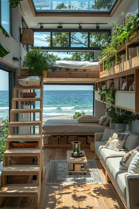 Facebook Tiny House Beach, Beach Hostel, Beach Tiny House, Tiny Beach House, Photography House, Small Beach Houses, California Life, Architecture Nature, Luxury Beach House