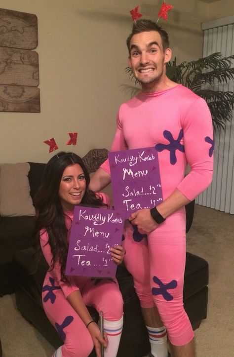 sponge bob Halloween costume Kuddly Krab Costume, Duo Halloween Costumes Friends, Spongebob Theme Costume, Spongebob Couple Costume, Spongebob Couples Costume, Doodle Bob Costume, Sponge Bob Costume, Sponge Bob Halloween, Bob Halloween Costume